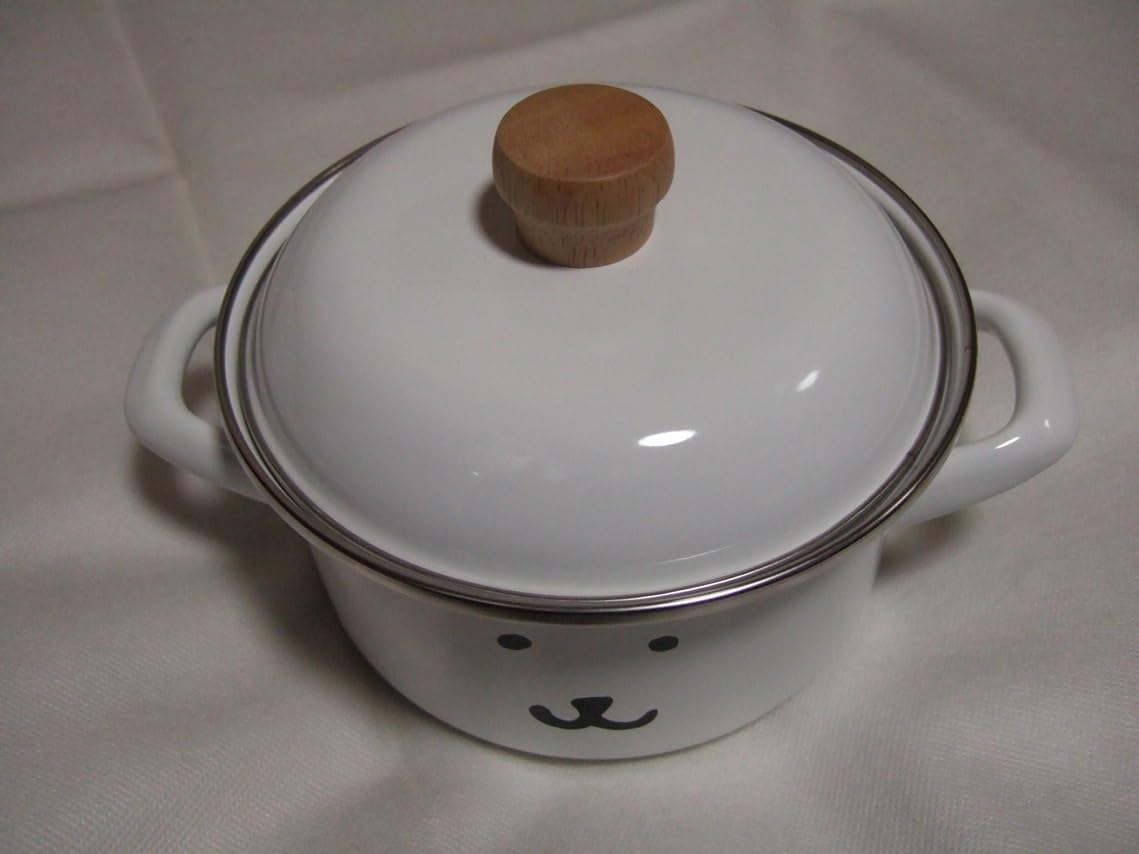 Amazon.co.jp: ナガノキャラクターズ ホーロー両手鍋 ナガノのくま 鍋